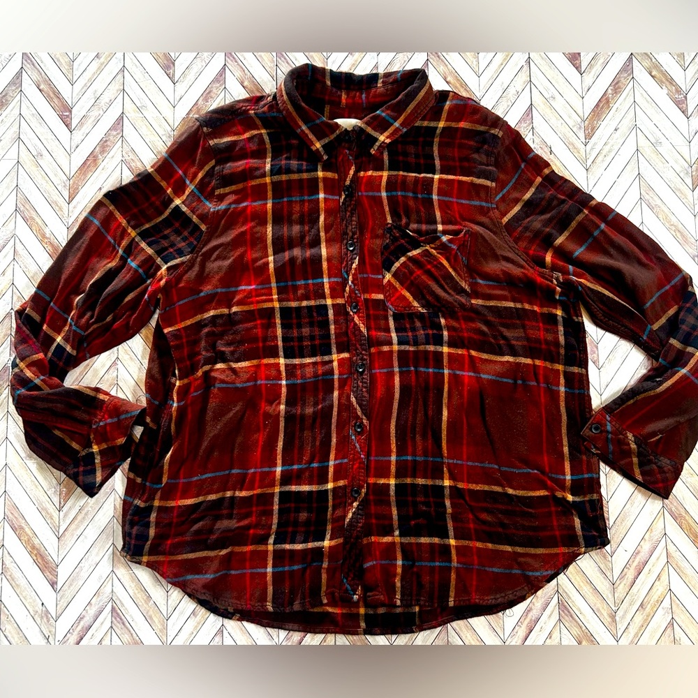 Casa Cabana Longsleeve Flannel Lot (3) Size XL. Multicolor Choices. Small Flaws